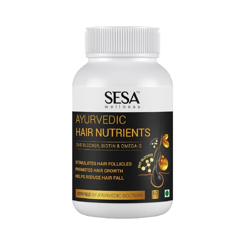Sesa Dht Blocker Ayurvedic Hair Nutrients Biotin Vitamins Capsules, 50 g-1.webp